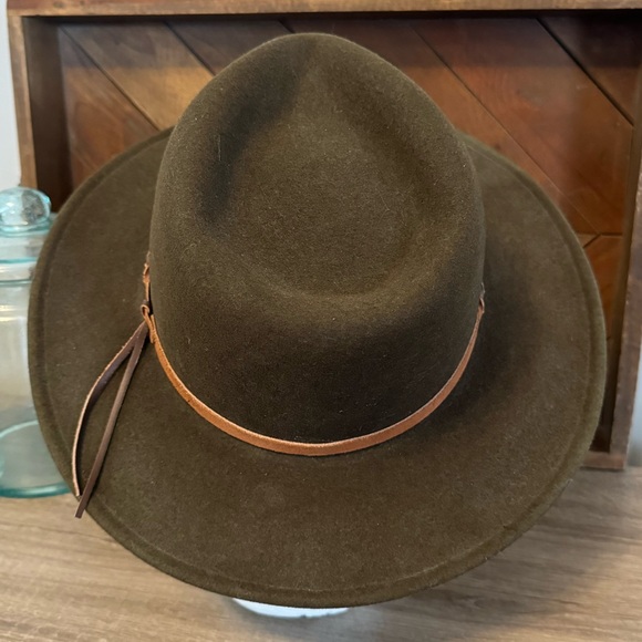 Vintage Golden Gate Hat Company Western Cowboy Hat Wool Hat Dark Olive Green - Picture 3 of 14